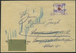GROSSRÄSCHEN-VORLÄUFER V 26U BRIEF, 1945, 12 Pf. Rot, Ungezähnt, Prachtbrief Mit Retourvermerk, Mi. 800.- - Private & Local Mails