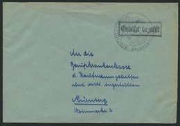 ALL. BES. GEBÜHR BEZAHLT BISCHHOFSHEIM, Ortswerbestempel, 25.4. 46, R1 Gebühr Bezahlt, Brief Feinst - Autres & Non Classés