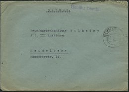 ALL. BES. GEBÜHR BEZAHLT HAMM (SIEG), 23.2.46, Violetter L1 Gebühr Bezahlt, Brief Feinst - Andere & Zonder Classificatie