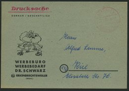 ALL. BES. GEBÜHR BEZAHLT NÜRTINGEN BEZAHLT, 4.5.48, Drucksachen-Werbekarte, Feinst - Autres & Non Classés