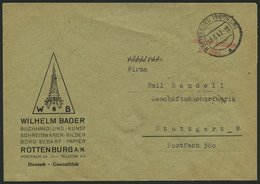 ALL. BES. GEBÜHR BEZAHLT ROTTENBURG (NECKAR), 19.6.47, Roter L2 Gebühr Bezahlt/ 24 Rp., Brief Feinst - Autres & Non Classés