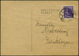 ALLIIERTE BES. 944 BRIEF, 1947, 6 Pf. Violett Auf Drucksache Mit Notstempel VECHTA-REICHSPOST, Pracht - Otros & Sin Clasificación