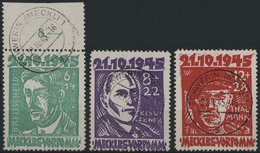 MECKLENBURG-VORPOMMERN 20-22a O, 1945, Faschismus, Prachtsatz, Gepr. Kramp, Mi. 240.- - Altri & Non Classificati