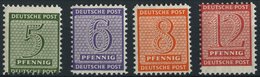 WEST-SACHSEN 116-19BX **, 1945, Roßwein, Gezähnt L 111/4-111/2, Wz. 1X, Prachtsatz, Gepr. Ströh/Dr. Jasch, Mi. 170.- - Other & Unclassified