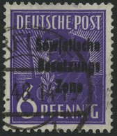 ALLGEMEINE-AUSGABEN 183aDDI O, 1948, 6 Pf. Dunkelviolett, Doppelter Aufdruck, Pracht, Gepr. Paul, Mi. 70.- - Other & Unclassified