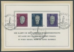 DDR Bl. 15 O, 1958, Block Buchenwald, Ersttags-Sonderstempel, Pracht, Mi. 130.- - Gebraucht