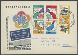 DDR 901-06 BRIEF, 1962, Weltfestspiele Auf Echt Gelaufenem FDC, Luftpostbrief In Den Sudan, Pracht - Usati