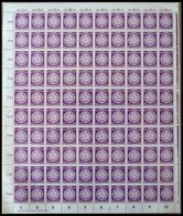 DIENSTMARKEN A D 26XII **, 1954, 50 Pf. Dunkelpurpur, Wz. 2XII, Im Bogen (100) Mit Druckerei-Vermerk, Pracht, Mi. (300.- - Otros & Sin Clasificación