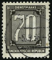 DIENSTMARKEN B D 5XI O, 1956, 70 Pf. Schwärzlichgrau, Stempel SUHL, üblich Gezähnt Pracht, Gepr. Jahn, Mi. 150.- - Altri & Non Classificati