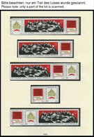 SAMMLUNGEN **, Komplette Postfrische Teilsammlung DDR Von 1969-72 Im SAFE Falzlosalbum, Dazu Diverse Zusammendrucke, Pra - Sammlungen