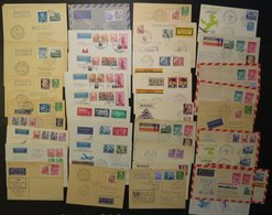 LOTS 1955, 37 Meist Verschiedene Luftpostbelege, überwiegend Sonder-und Erstflüge, Pracht - Colecciones