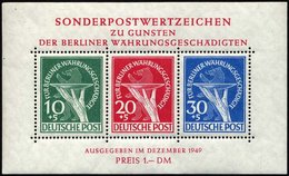 BERLIN Bl. 1 **, 1949, Block Währungsgeschädigte, Pracht, Mi. 950.- - Sonstige & Ohne Zuordnung