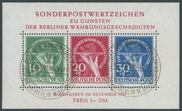 AMERIK. U. BRITISCHE ZONE Bl. 1a O, 1949, Block Exportmesse, Ersttags-Sonderstempel, Pracht, Fotoattest H.D. Schlegel, M - Sonstige & Ohne Zuordnung