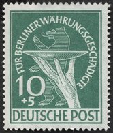 BERLIN 68 **, 1949, 10 Pf. Währungsgeschädigte, Pracht, Mi. 100.- - Autres & Non Classés