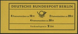 ZUSAMMENDRUCKE MH 5d **, 1966, Markenheftchen Brandenburger Tor, 4. Deckelseite Unbedruckt, Pracht, Mi. 60.- - Zusammendrucke