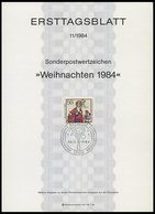 ERSTTAGSBLÄTTER 708-29 BrfStk, 1984, Kompletter Jahrgang, ETB 1 - 11/84, Pracht - Sonstige & Ohne Zuordnung