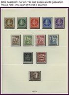 SAMMLUNGEN **, 1953-90, Ab Glocke Mitte Komplette Postfrische Sammlung In 2 Lindner Falzlosalben, Text Komplett, Prachte - Verzamelingen