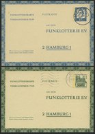 GANZSACHEN FP 7/8 BRIEF, 1963, 15 Und 20 Pf. Funklotterie, Gebraucht, Pracht, Mi. 73.- - Colecciones