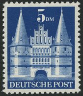 AMERIK. U. BRITISCHE ZONE 100II *, 1948, 5 DM Hohe Treppe, Pracht, Mi. 120.- - Autres & Non Classés