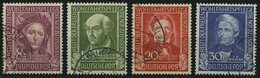 BUNDESREPUBLIK 117-20 O, 1949, Helfer Der Menschheit, üblich Gezähnter Prachtsatz, Mi. 170.- - Used Stamps