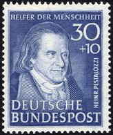 BUNDESREPUBLIK 146 **, 1951, 30 Pf. Pestalozzi, Pracht, Mi. 110.- - Used Stamps