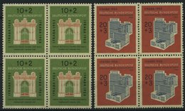 BUNDESREPUBLIK 171/2 VB **, 1953, IFRABA In Viererblocks, Pracht, Mi. 200.- - Used Stamps