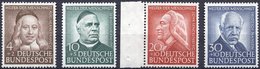 BUNDESREPUBLIK 173-76 **, 1953, Helfer Der Menschheit, Prachtsatz, Mi. 85.- - Gebraucht