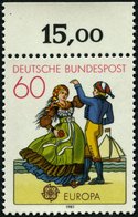 BUNDESREPUBLIK 1097G **, 1982, 60 Pf. EUROPA: Folklore, Druck Auf Der Gummiseite (bildseitig Nicht Fluoreszierend), Ober - Usados
