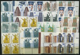 BUNDESREPUBLIK A. 1339-1448 VB **, 1987-90, Sehenswürdigkeiten In Viererblocks, Pracht, Mi. 144.- - Used Stamps
