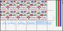 BUNDESREPUBLIK 1897KB **, 1997, 100 Pf. Mehr Sicherheit Für Kinder Im Straßenverkehr Im Stark Verzähnten Kleinbogen, Pra - Used Stamps