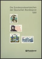 JAHRESZUSAMMENSTELLUNGEN J 19 **, 1991, Jahreszusammenstellung, Pracht, Mi. 140.- - Colecciones