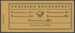 MARKENHEFTCHEN MH 4YI **, 1960, Markenheftchen Heuss Lieg. Wz., Erstauflage, Postfrisch, Pracht, Mi. 120.- - Other & Unclassified