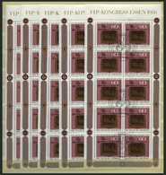 ENGROS 1065KB O, 1980, FIP Im Kleinbogen Mit Zentrischen Ersttags-Sonderstempeln, 25x, Pracht, Mi. 250.- - Plaatfouten En Curiosa