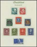 SAMMLUNGEN O, BRIEF, Sehr Sauber Gestempelte Komplette Sammlung Bund Von 1949-90, Dazu Briefe, FDC`s, Viele Waagerechte  - Oblitérés