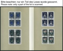 LOTS VB, BrfStk, 1986-2003, Wofa In Viererblocks Mit Ersttagssonderstempeln, In Großformatigen Faltkarten Des Bundesmini - Usati