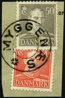 FÄRÖER-STERNSTEMPEL DK 210,271 BrfStk, MYGGENAES (ohne Stern) Auf 50 Und 20 Ø, Prachtbriefstück - Autres & Non Classés