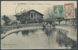 FRANKREICH 141 BRIEF, 1922, Rouen-Flugmeeting 2.-3.09., Ansichtskarte Mit Flugereignis-Provisorium 25 Cts. Kopfstehend A - Autres & Non Classés