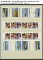 SAMMLUNGEN, LOTS **, 1969-81, Postfrische Sammlung Guernsey, Isle Of Man Und Jersey In 2 Neuwertigen Lindner Falzlosalbe - Colecciones Completas