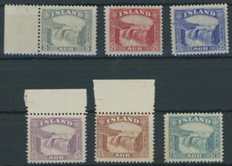 ISLAND 150-55 **, 1931/2, Gullfoss-Wasserfall, Satz Feinst/Pracht, Mi. 400.- - Andere & Zonder Classificatie