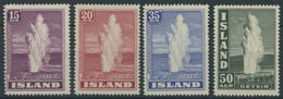 ISLAND 193-96 **, 1938, Geysir, Postfrischer Prachtsatz, Mi. 110.- - Andere & Zonder Classificatie