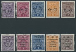 LAIBACH PORTOMARKEN P 1-10 **, 1941, Portomarken, 2 Postfrische Prachtsätze, Mi. 138.- - Andere & Zonder Classificatie