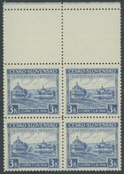KARPATEN-UKRAINE 1Lf VB **, 1939, 3 K. Holzkirche Im Oberrandpaar Mit 2 Leerfeldern, Postfrisch, Pracht, Mi. 190.- - Carpatho-Ukraine