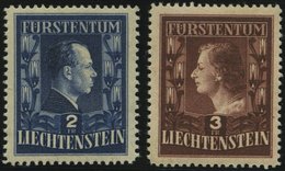 LIECHTENSTEIN 304/5A **, 1951, Fürstenpaar, Gezähnt L 121/2:12, Pracht, Mi. 260.- - Sonstige & Ohne Zuordnung