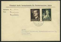 LIECHTENSTEIN 332/3 BRIEF, 1955, Fürstenpaar Auf FDC, Nachnahmebrief, Pracht, Mi. 600.- - Other & Unclassified