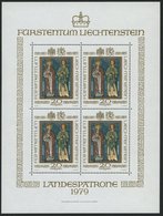LIECHTENSTEIN 734KB **, 1979, 20 Fr. Landespatrone Im Kleinbogen, Pracht, Mi. 100.- - Other & Unclassified