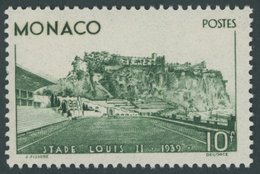 MONACO 189 **, 1939, 10 Fr. Louis-II. Stadion, Postfrisch, Pracht, Mi. 170.- - Other & Unclassified