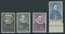 NIEDERLANDE 257-60 **, 1933, 400. Geburtstag Von Wilhelm I., Postfrischer Prachtsatz, Mi. 65.- - Altri & Non Classificati