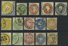 ÖSTERREICH O , 1860-64, Franz Joseph Und Doppeladler, 3 Sätze (Mi.Nr. 18-22, 24-28, 30-34) Mit Teils Schönen Stempeln, F - Autres & Non Classés