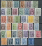 ÖSTERREICH 1918-1938 360-97 **, 1922, Freimarken, Postfrischer Prachtsatz (38 Werte), Mi. 240.- - Otros & Sin Clasificación