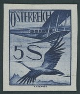 ÖSTERREICH 1918-1938 486U (*), 1936, 5 S. Flugpost, Ungezähnt, Ohne Gummi, Pracht - Otros & Sin Clasificación